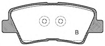 OPEN PARTS bpa136202 -  Комплект тормозных колодок, дисковый тормоз